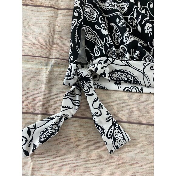 Swimsuits For All Women's Black Paisley Print Tankini - 20 - Picture 13 of 13